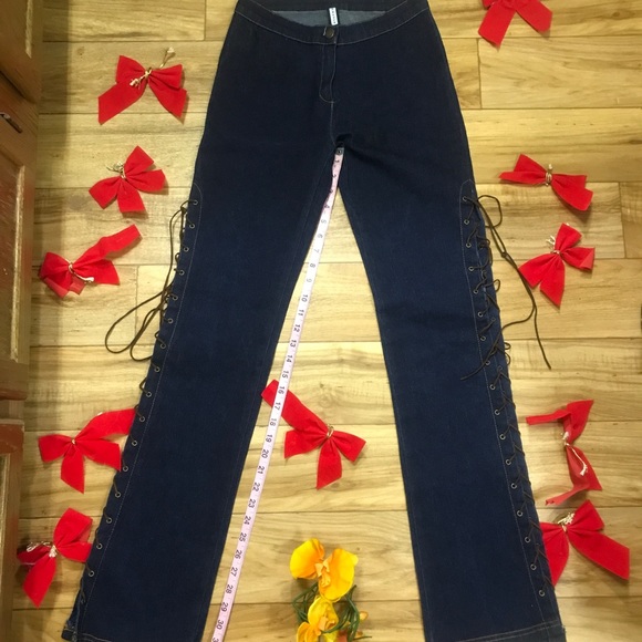 Forever 21 Stretch Side Tie-Up Jeans - Picture 10 of 14